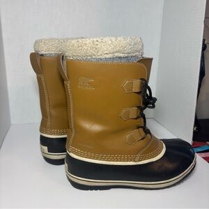 Sorel Winter Carnival Snow Boots Brown, Men’s Size 6 Fits Women’s Size 7 Tested
